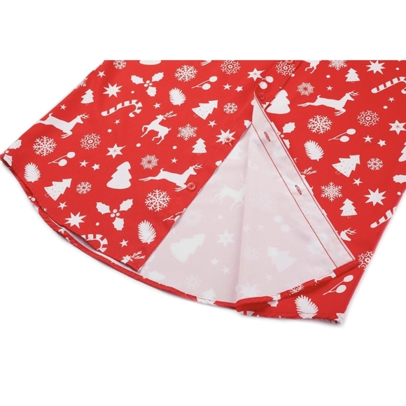 Christmas Hawaiian Button Down Shirt for Men Xmas Santa Printed - Picture 6 of 8